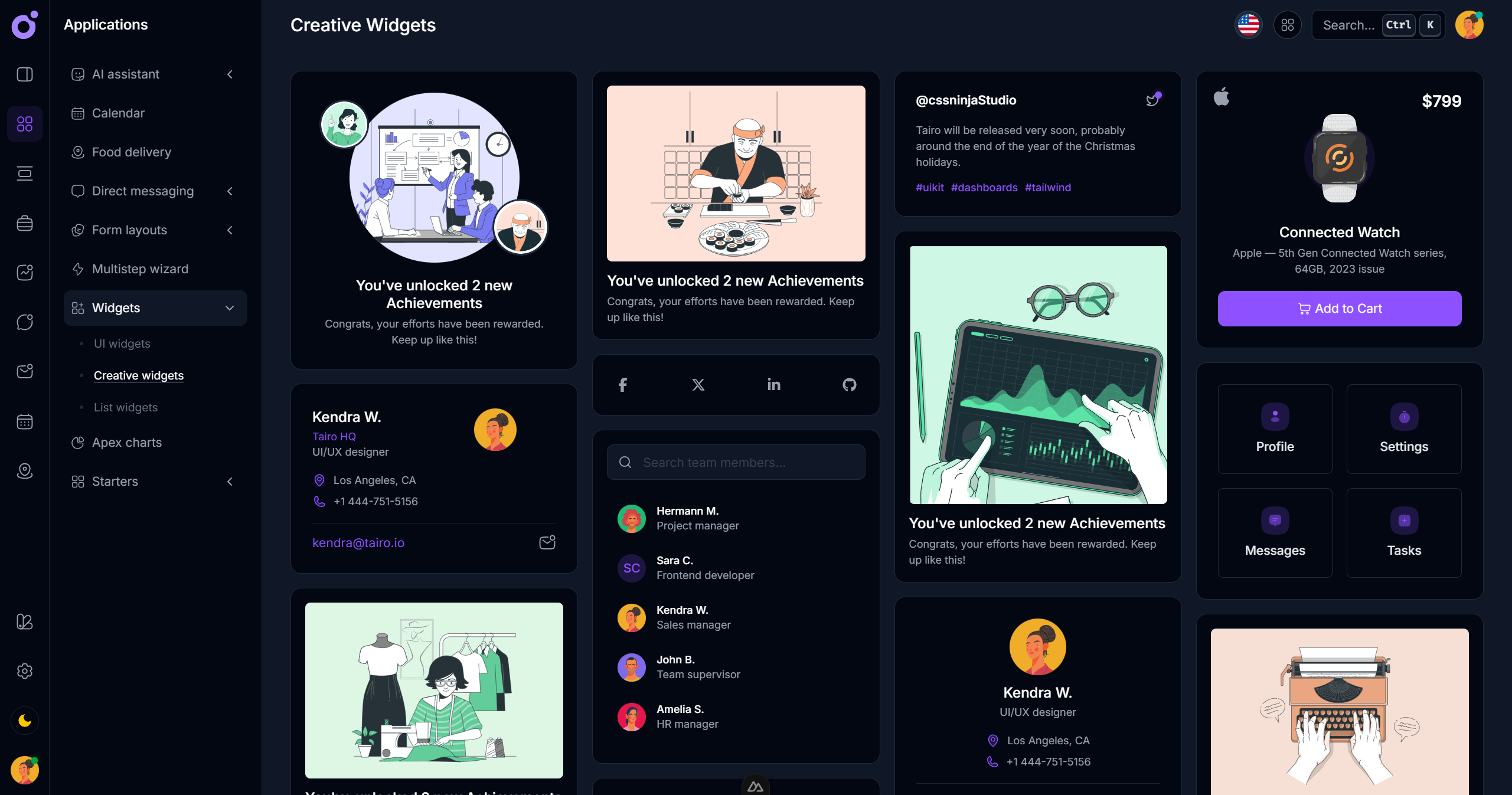 Tairo - Creative Widgets
