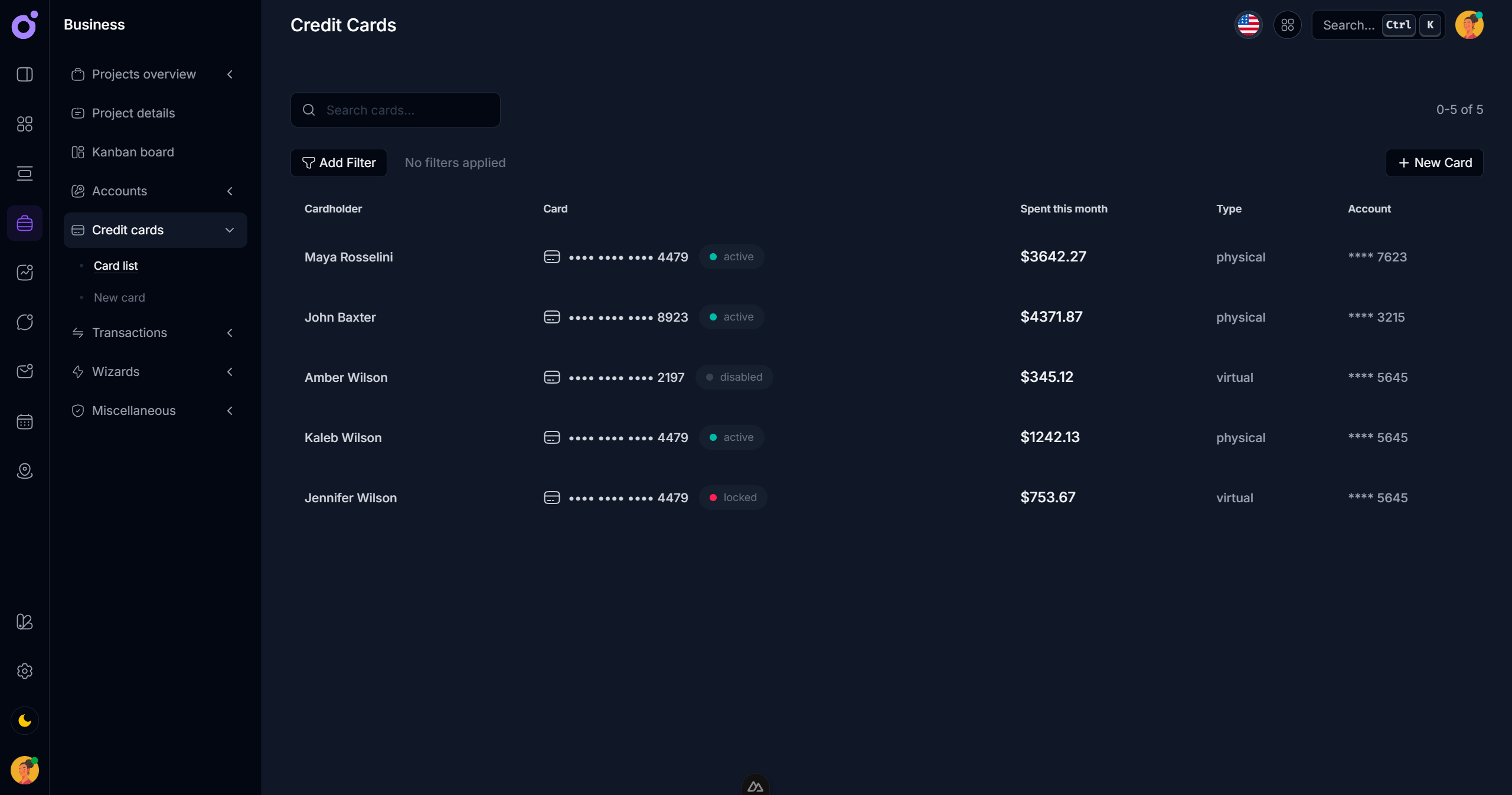 Tairo - Credit Cards