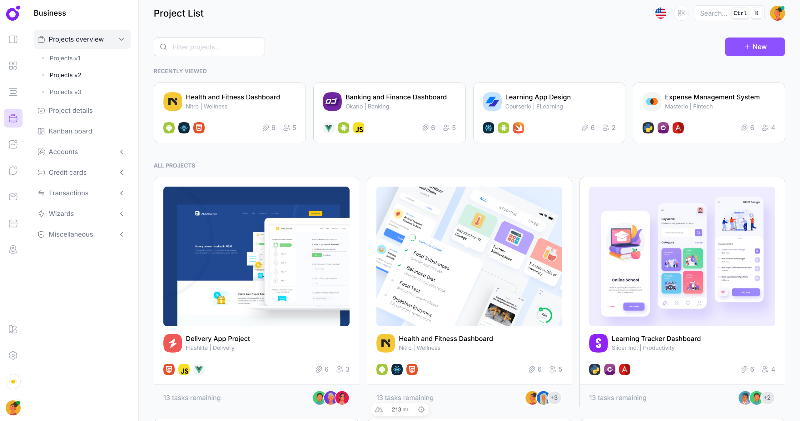 Tairo - Project list 2