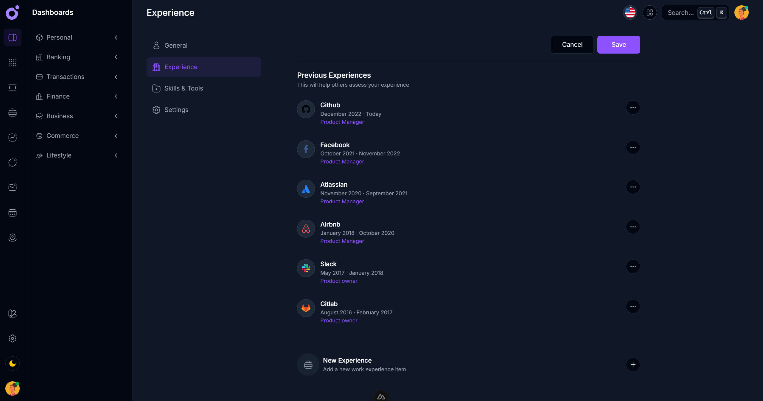 Tairo - Edit profile 2