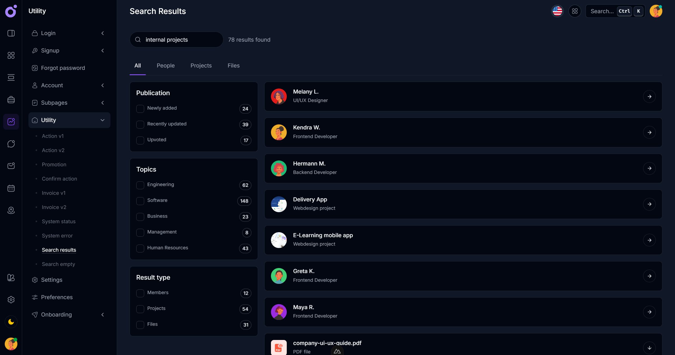 Tairo - Search results