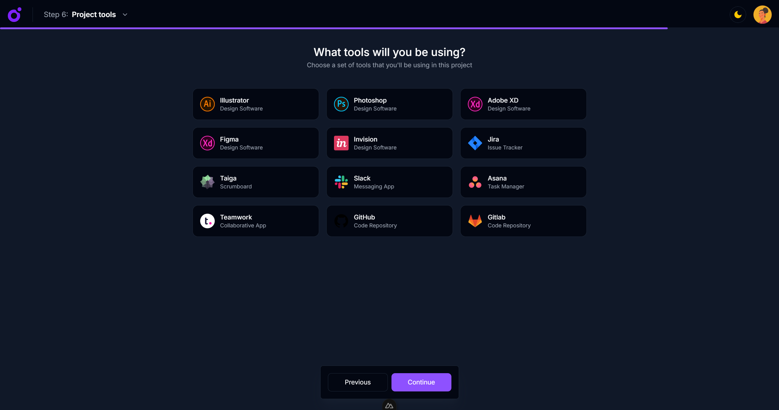 Tairo - Wizard — Step 6