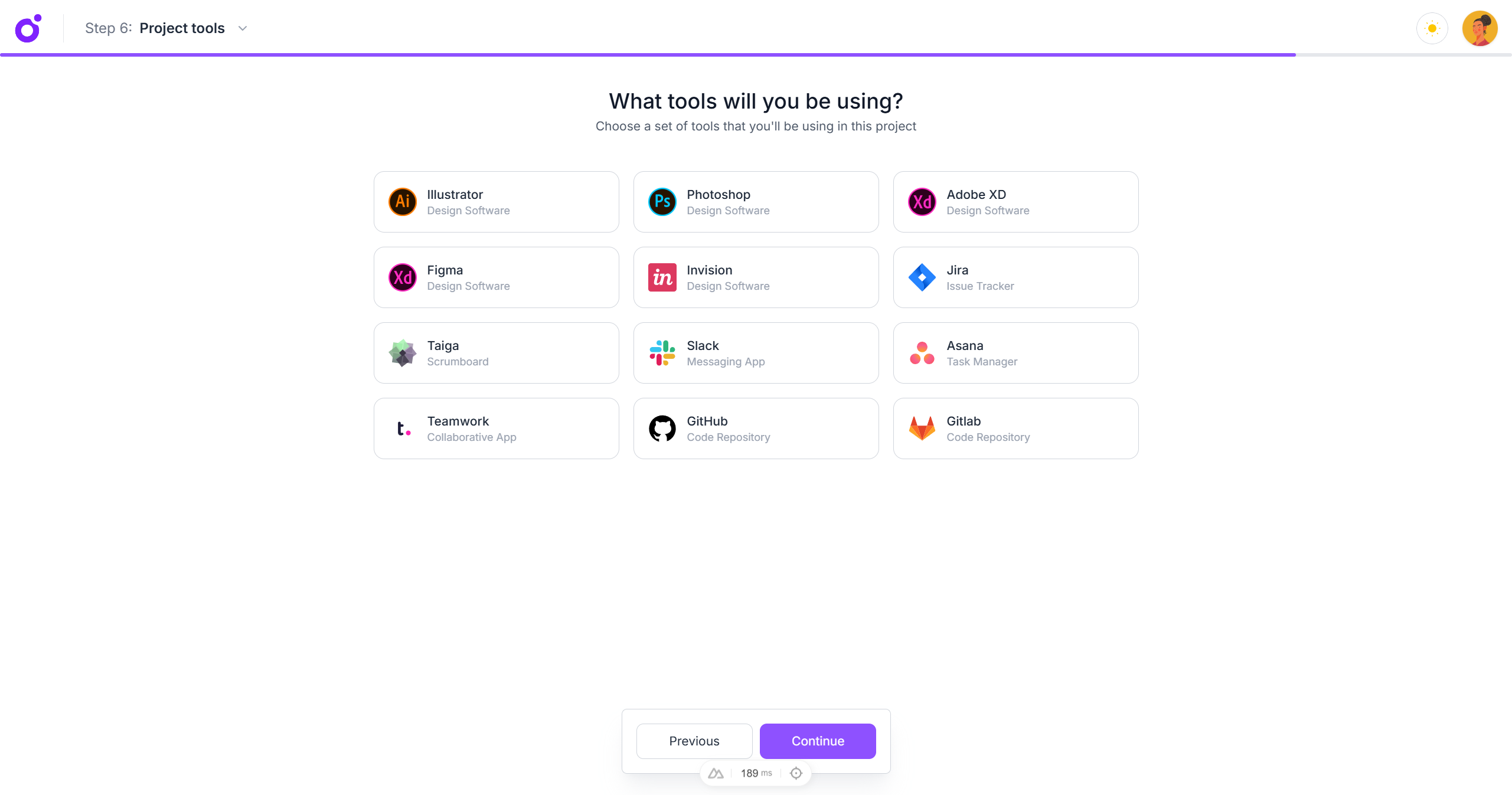 Tairo - Wizard — Step 6
