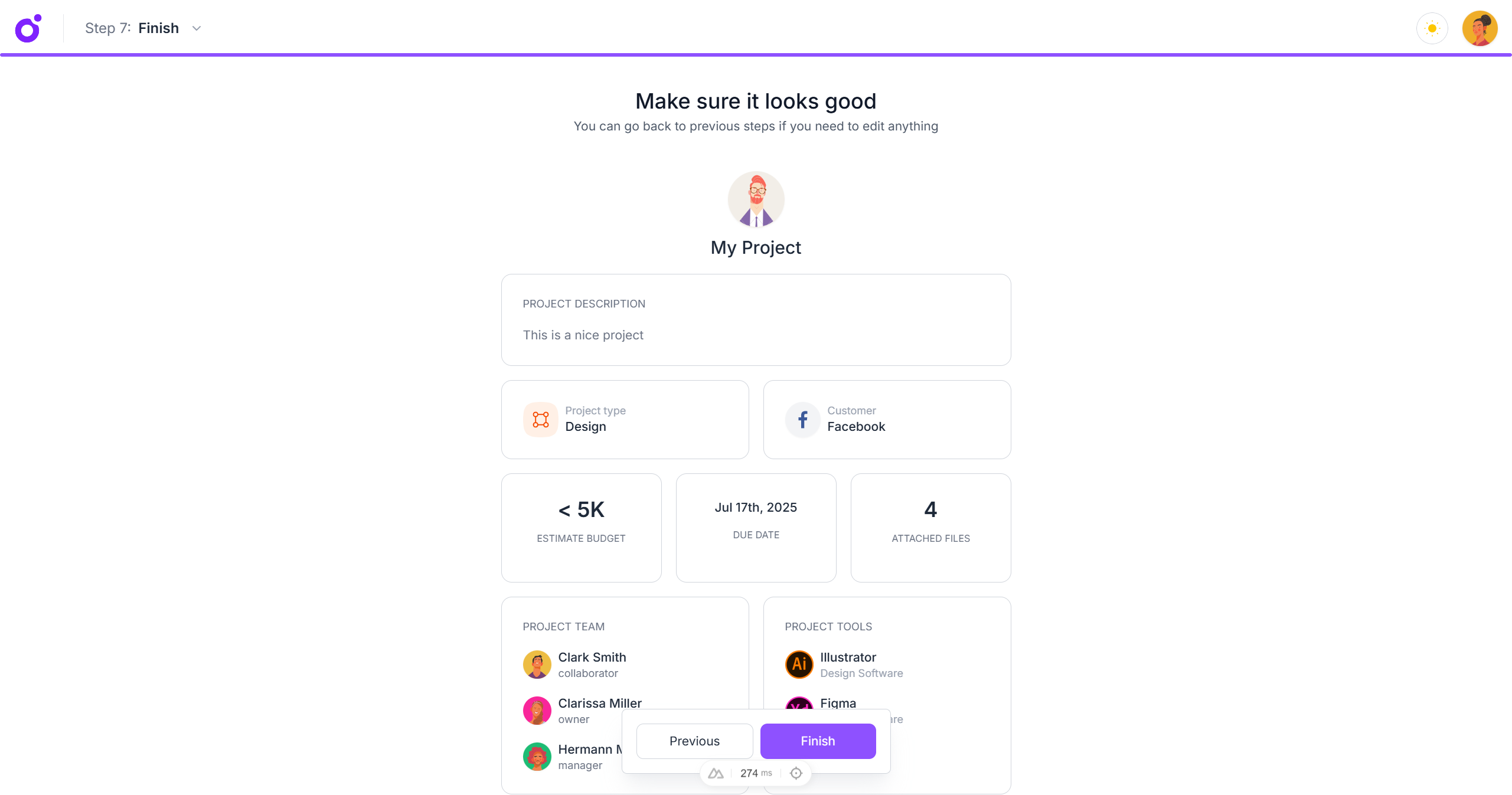 Tairo - Wizard — Step 7